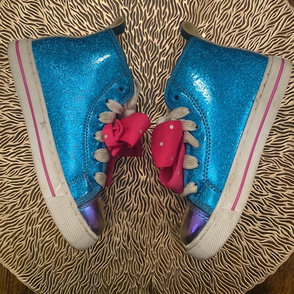 JoJo Siwa High Top Glitter Sneakers - Picture 2 of 8